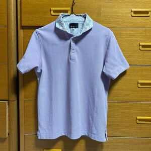  Takeo Kikuchi рубашка-поло с коротким рукавом незначительный фиолетовый цвет размер 2