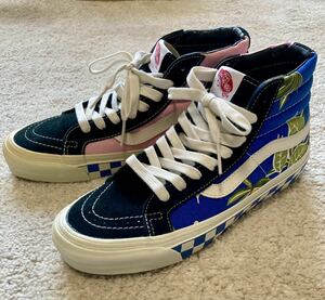 箱付未使用VANS ヴァンズ VAULT USAモデル OG SK8-Hi LX （ALOHA）BLUE ALOHA/SEA PINK 8インチ26cm バンズ