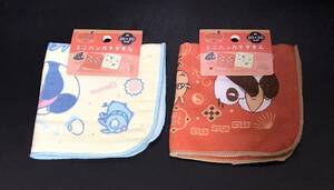 .-03 RANMA Ranma 1/2 character goods Mini handkerchie towel pie ru gauze cotton 2 kind set 
