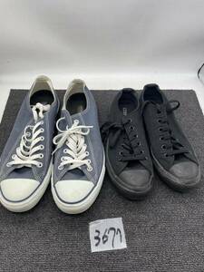 CONVERSE コンバース ALLSTAR オールスター ローカットスニーカー 靴 サイズ28cm BLU サイズ23.5cm ブラック キャンバス 服飾品 u3677