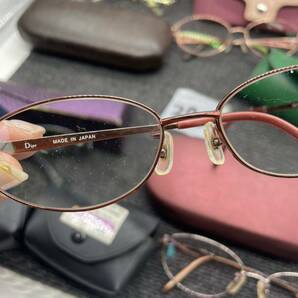 眼鏡 メガネ サングラス フレーム CERRUTI Dior HOYA F-Titanium Saiyeux Christian Dior 老眼鏡 ファッション小物 服飾品 当時物 u3722の画像5