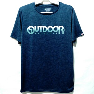 超特価/未使用【サイズ=L】OUTDOOR PRODUCTS/アウトドア プロダクツ/レディス/半袖/Tシャツ/吸汗速乾/UVカット/胸囲=86～94cm/杢navy