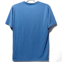 特価/未使用【サイズ=M】 ゴシック英字プリント/メンズ/半袖/Tシャツ/胸囲=88～96cm/blue_画像3