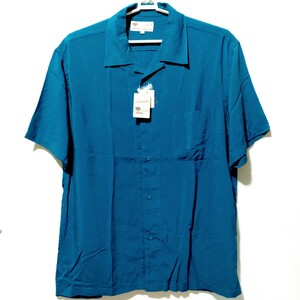 特価/未使用【サイズ=3L(2XL)】 ALOHA SHIRTRS/メンズ/半袖/アロハシャツ/胸囲=108～116cm/blue