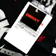 特価/未使用【サイズ=L】 CHUCKY/チャッキー/ストレッチ/メンズ/半袖/オープンシャツ/胸囲=96～104cm/black_画像6