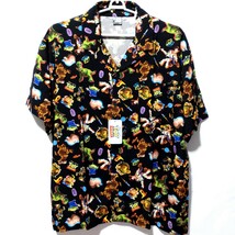 特価/未使用【サイズ=LL(XL)】 Disney/TOY STORY/ディズニー/トイ ストーリー/メンズ/半袖/アロハシャツ/胸囲=104～112cm/black柄_画像1