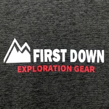 特価/未使用【サイズ=M】 FIRST DOWN/ファーストダウン/メンズ/プリント/半袖/Tシャツ/吸水速乾×ストレッチ/胸囲=88～96cm/charcoal_画像4