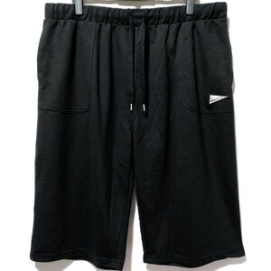 特価/未使用【サイズ=5L(4XL)】ノーブランド/メンズ/スウェット/ハーフパンツ/胴囲=112～122cm/black