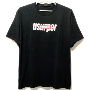 特価/未使用【サイズ=3L(2XL)】英字プリント/メンズ/半袖/Tシャツ/胸囲=106～114cm/black