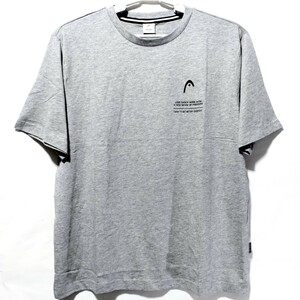 特価/未使用【サイズ=LL(XL)】HEAD/ヘッド/メンズ/半袖/Tシャツ/抗菌防臭/胸囲=104～112cm/杢gray②