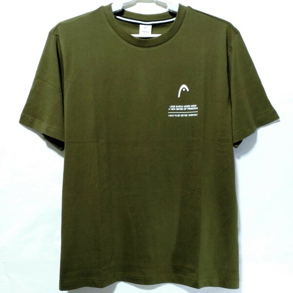 特価/未使用【サイズ=LL(XL)】HEAD/ヘッド/メンズ/半袖/Tシャツ/抗菌防臭/胸囲=104～112cm/khaki