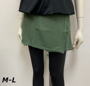  prompt decision new goods lady's sport skirt running skirt M-L moss green free shipping 