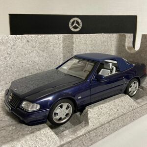 ★ベンツディーラー／BENZ-DEALER／ノレブ： 1/18 ★メルセデス-ベンツ SL500 (R129)／Mercedes-Benz 500 SL (R129) (Blue) 未展示モデル♪