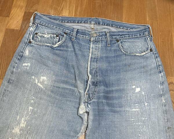 60s vintage Levi's 501 bigE 16刻印 デニムパンツ ヴィンテージ オリジナル USA製 古着 ウエスト約100cm