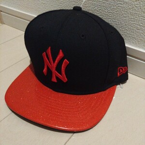 ‡新品　ニューエラ　NEW ERA　New York YANKEES　9FIFTY スナップバックキャップ　ラメ入りツバ