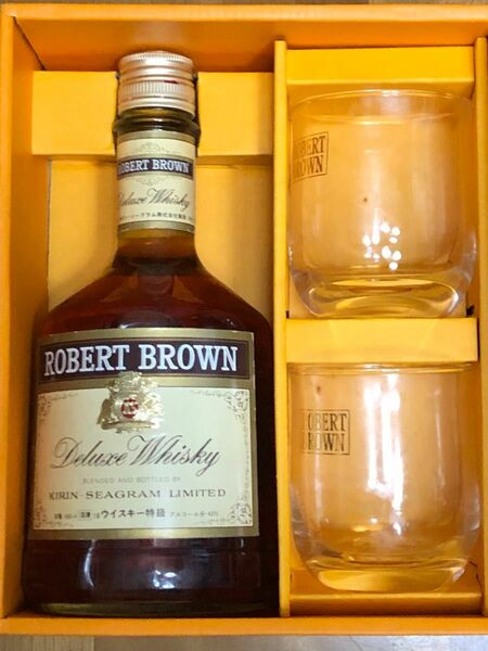 未開封古酒　 ウイスキー　キリン　ロバートブラウン　グラスセット　 KIRIN ROBERT BROWN
