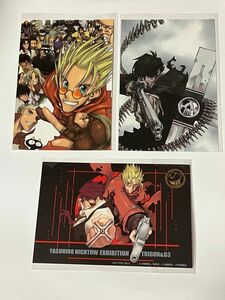 TRIGUN 血界戦線 内藤泰弘の世界展 ポストカードトライガン ヴァッシュ ウルフウッド/３点セット