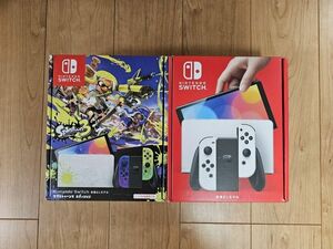 [2台･印無･新品] Nintendo Switch 有機ELモデル スプラトゥーンエディション + ホワイト