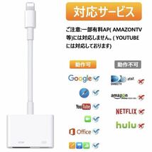 3点 3m iphone ipad HDMI 変換 ケーブル テレビ プロジェクター モニター TV 接続 / iPhone 14 13 12 11 X 8 プラス プロ プロマックス_画像3