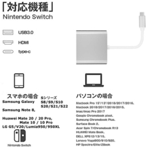 3点 1.5m HDMI ケーブル TypeC 変換 アダプター タイプC USB ＊ スイッチ Galaxy iPadPro iPhone15 テレビ プロジェクター Youtube 接続_画像10