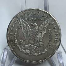 WX1472流浪幣 エジプト 天眼狼 鷹紋 外国硬貨 貿易銀 海外古銭 コレクションコイン 貨幣 重さ約22g_画像4