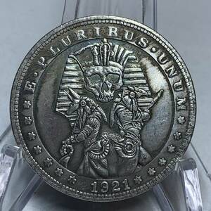 WX1473流浪幣 エジプト 天眼狼 鷹紋 外国硬貨 貿易銀 海外古銭 コレクションコイン 貨幣 重さ約21g