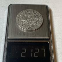 WX1479流浪幣 髑髏 ハロウィーン 天眼 鷹紋 外国硬貨 貿易銀 海外古銭 コレクションコイン 貨幣 重さ約21g_画像6