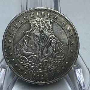 WX1485流浪幣 蛇女 天眼蛇 鷹紋 外国硬貨 貿易銀 海外古銭 コレクションコイン 貨幣 重さ約22g