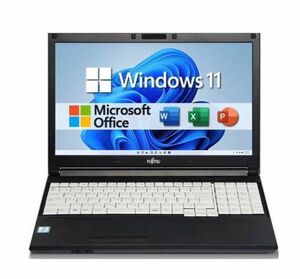 FHD1920 15.6型, 中古ノートパソコン, 【富士通 A747】 i5 -7300U 8GB, 新品SSD 256GB,