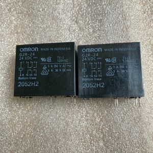  power relay G2R-24 basis board for relay 2c contact DC24V drive 2 piece set new goods unused OMRON Omron 