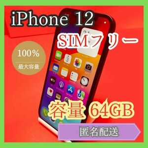 iPhone12 SIMフリー　64GB 管理番号65