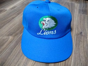  beautiful goods Saitama Seibu Lions made in Japan that time thing embroidery Leo cap Sky blue retro LIONS Showa era Professional Baseball NPB american style hat 