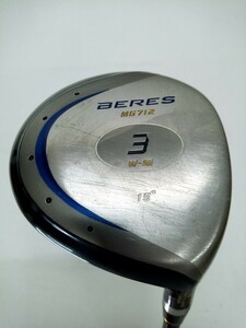 HONMA BERES MG712 3W 15度 flex:R ARMRQ BY9 メンズ右 ホンマ ベレス フェアウェイウッド 本間ゴルフ