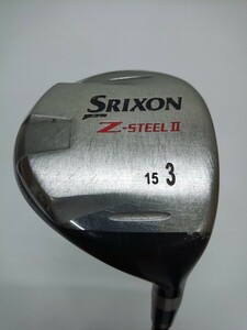 DUNLOP SRIXON Z-STEELⅡ 15度 3W flex:S メンズ右 オリジナルカーボンシャフト ダンロップ スリクソン フェアウェイウッド