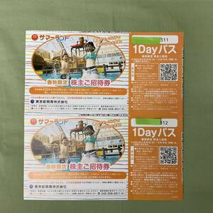  весна осень ограничение Tokyo summer Land акционер приглашение талон Tokyo Metropolitan area скачки акционер пригласительный билет 2 листов 