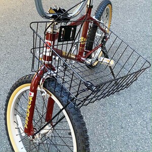  new goods KUWAHARA original front basket basket BMX OLDBMX basket mulberry .HOW i ROLL 20 -inch 24 -inch 