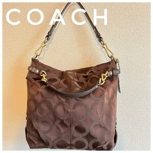 美品 COACH コーチ トート2wayバッグ14146 ショルダーバッグ