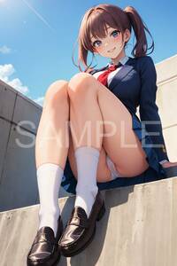 制服 パンチラ パンモロ コスプレ 下着 白 清楚 パンツ パンティー アニメ 高画質 Ａ４ サイズ ポスター 美少女 かわいい 美女 ＃M５２９