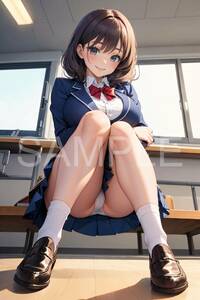 制服 パンチラ パンモロ コスプレ 下着 白 清楚 パンツ パンティー アニメ 高画質 Ａ４ サイズ ポスター 美少女 かわいい 美女 ＃M５３２