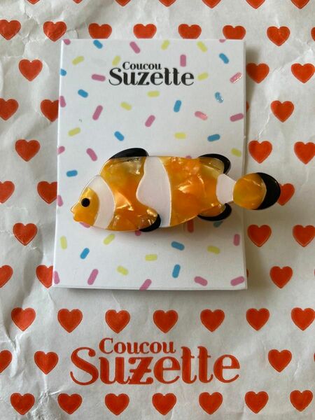 【クマノミ】ククシュゼット　ミニヘアクリップ　Coucou Suzette フランス正規品　新品未使用　ブランドロゴ刻印あり