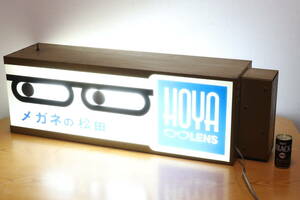 P HOYA LENS Hoya lens glasses. pine rice field illumination signboard 