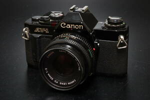 P Canon AV-1 キャノン フィルムカメラ CANON LENS FD 50mm 1:2 レンズ