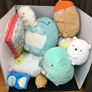 すみっコぐらし ぬいぐるみ クッション まとめ しろくま ねこ ペンギン トカゲ トンカツ ポップコーン 12点