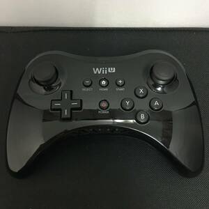 WiiU PRO controller black black Junk nintendo box less . body only 