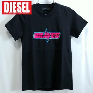 ディーゼル Tシャツ レディース カットソー DIESEL ブランド XXSサイズ ブラック 黒 T-SILY-WG