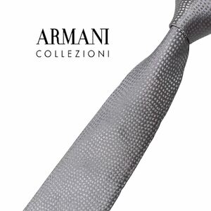 ARMANI COLLEZIONI ネクタイ タグ付 やや細身 小紋柄 アルマーニ コレッツォーニUSED 中古 m1022