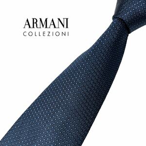 ARMANI COLLEZIONI necktie fine pattern pattern Armani ko let's .-niUSED used m1023