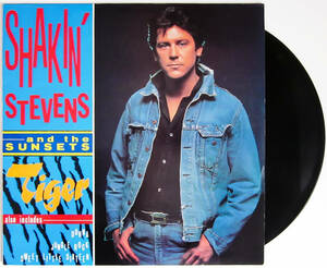 綺麗 良好 ★ 廃盤 LP レコード ★ 貴重盤 1984年 UK 盤 ネオロカ ★ SHAKIN' STEVENS And The Sunsets / Tiger ★ ネオロカビリー