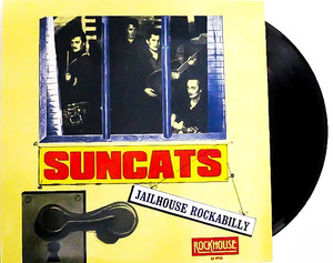 綺麗 良好 ★ 廃盤 LP レコード ★ 貴重盤 !!! 1st アルバム 1987年 オリジナル盤 ネオロカ ★ SUNCATS ★ スウェーデン ネオロカビリー