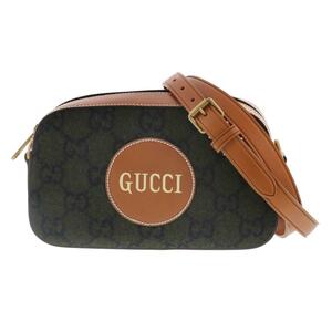 GUCCI グッチ バッグ ショルダー/メッセンジャーバッグ 671625 Brown Leather スクリプト ロゴ ショルダーバッグ